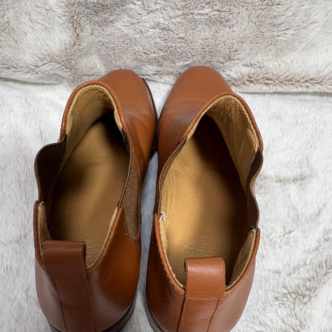 L*i様 エルメス　サイドゴアブーツ　チェルシーブーツ　22cm キャメル　イタ