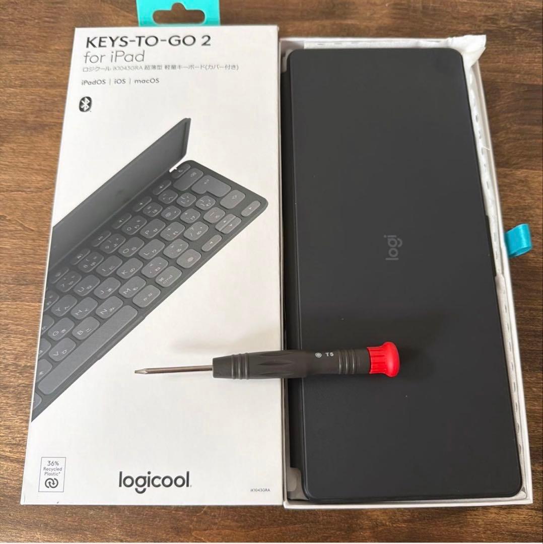 Logicool KEYS-TO-GO 2 for iPad 電池交換ドライバ付