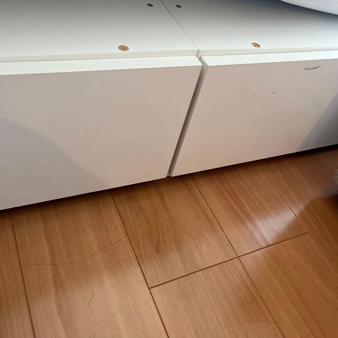 定価送料込み64000円程ニトリ セミダブルベッドフレーム ホワイト