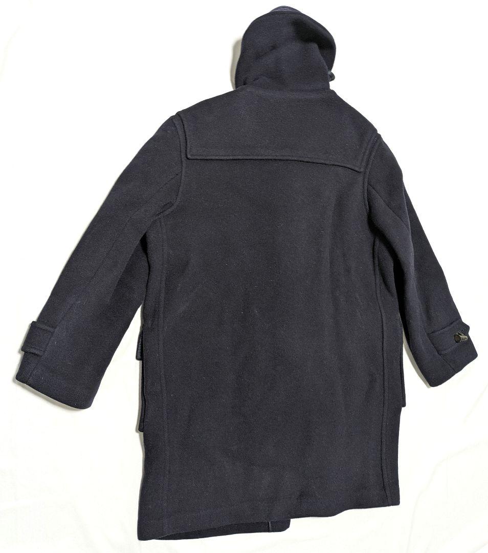 90s 英国製 バーバリー ダッフルコート ネイビー ウール ノバチェック XL