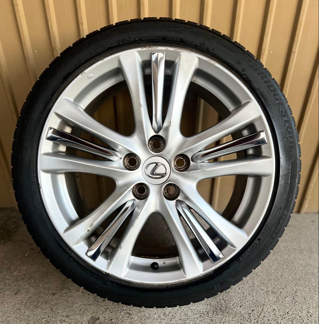 レクサスGS純正18インチ ホイール スタッドレス付4本