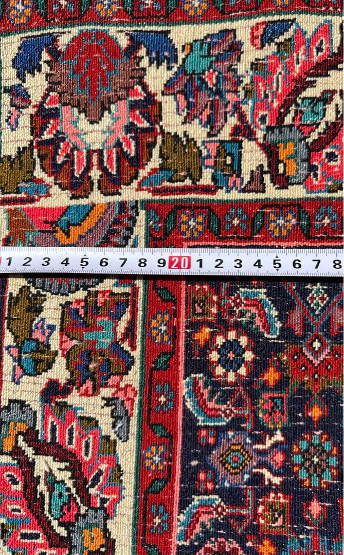 手織りペルシア絨毯　ビジャー産　サイズ約167x118cm ウール100%