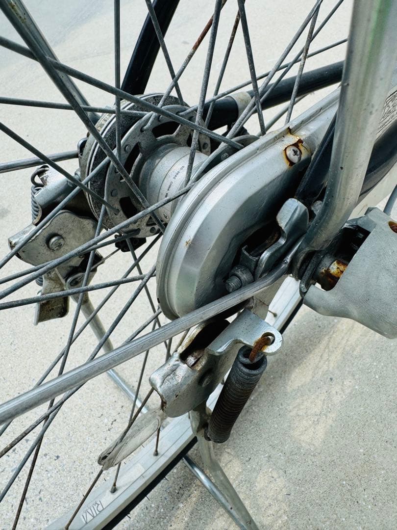 福岡発 紺系 自転車 軽量 通学 通勤 家庭用 27インチ ママチャリ