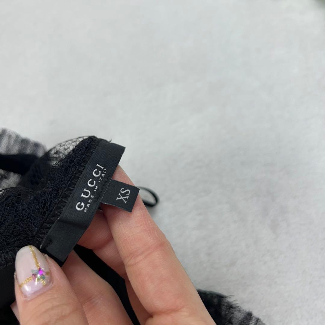 F178 新品未使用 F グッチ カップ付き レース キャミソール レディース