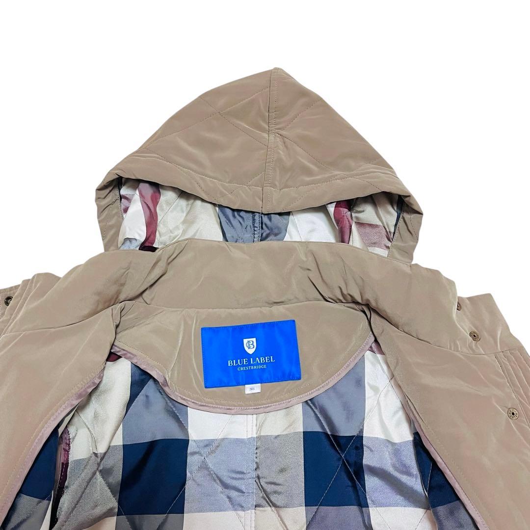 美品✨　ブルーレーベルクレストブリッジ ソフトデシンキルトコート　モッズコート