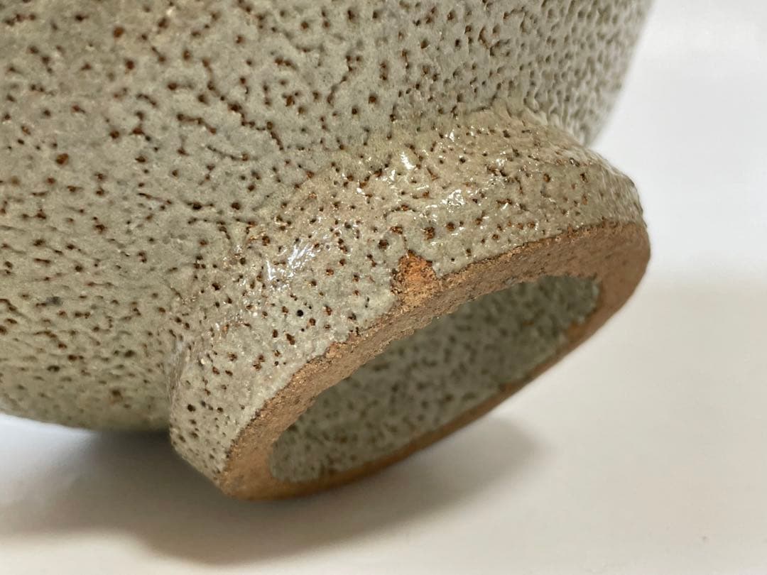 陶芸家　人間国宝　浜田庄司　濱田庄司　縁黒　茶碗　皮鯨　抹茶碗　益子焼　共箱