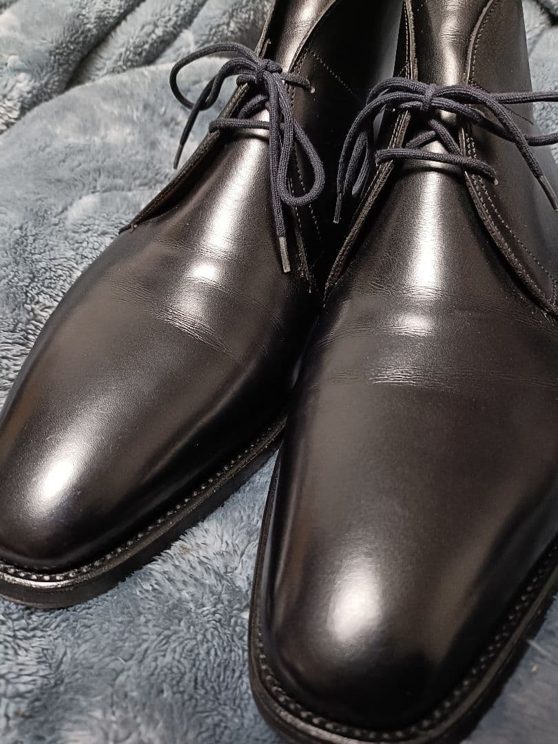 JOHN LOBB ROMSEY 7.5D ブラックカーフ チャッカブーツ