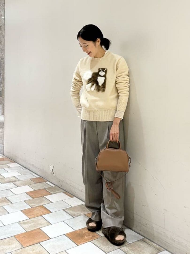 ユナイテッド アローズ ビジューフェイクファーバックストラップサンダル　37