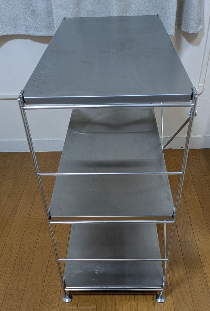 無印良品ステンレススチール 3段スチールラック