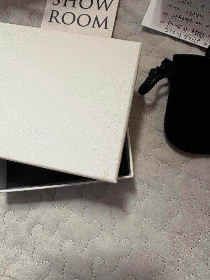 MAYU ホワイトパール ピアス(片耳用) 2個セット