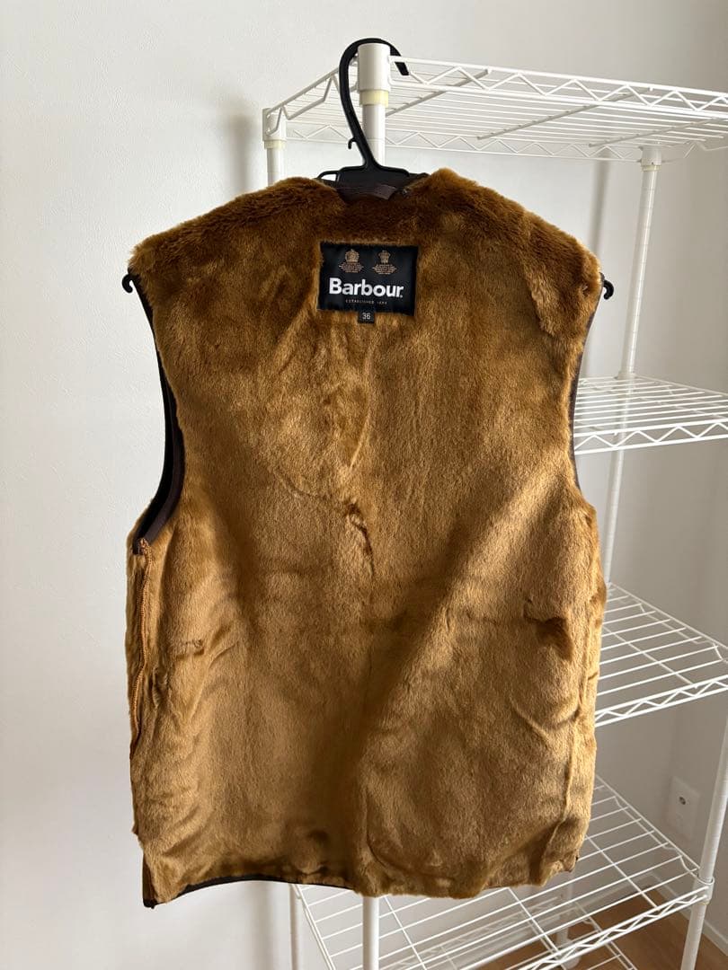 Barbour ブラウン ベスト サイズ36