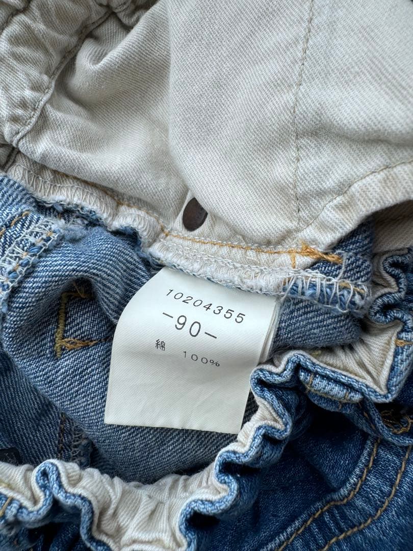 【新品未使用】HYSTERIC MINI☆ヒスミニ☆デニムショートパンツ☆90