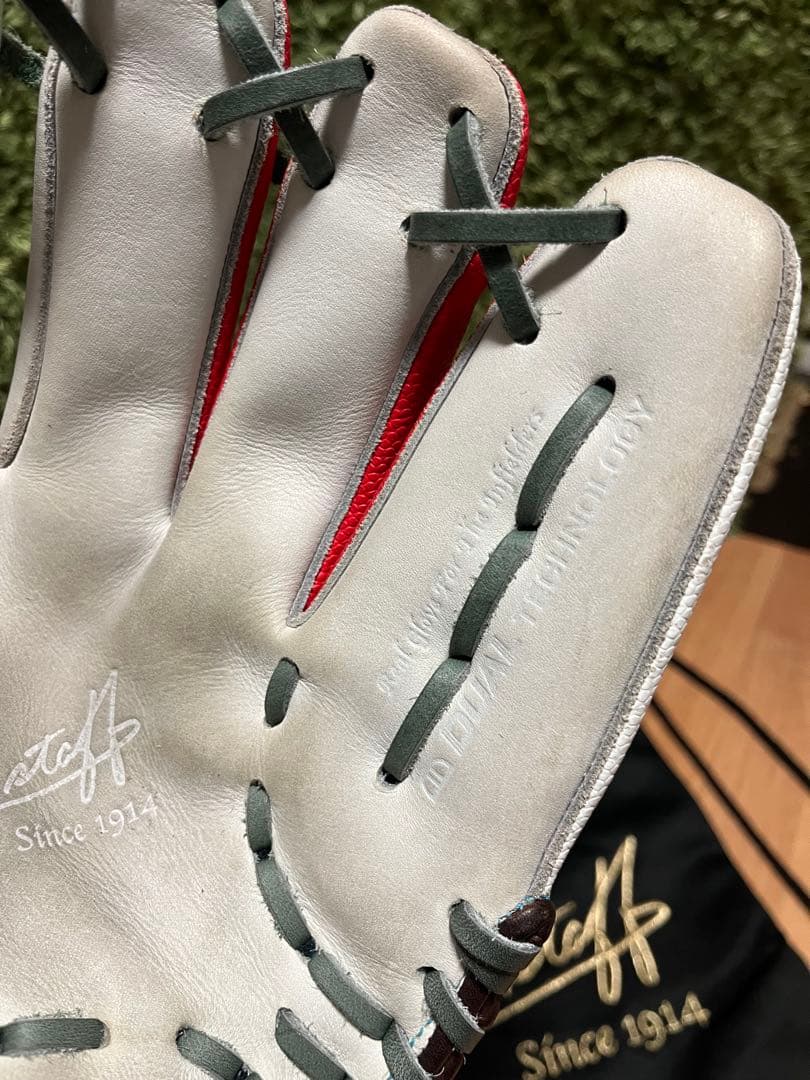 ウィルソンスタッフ カスタムオーダー 軟式内野用 D5 ホワイトSS×レッドSS