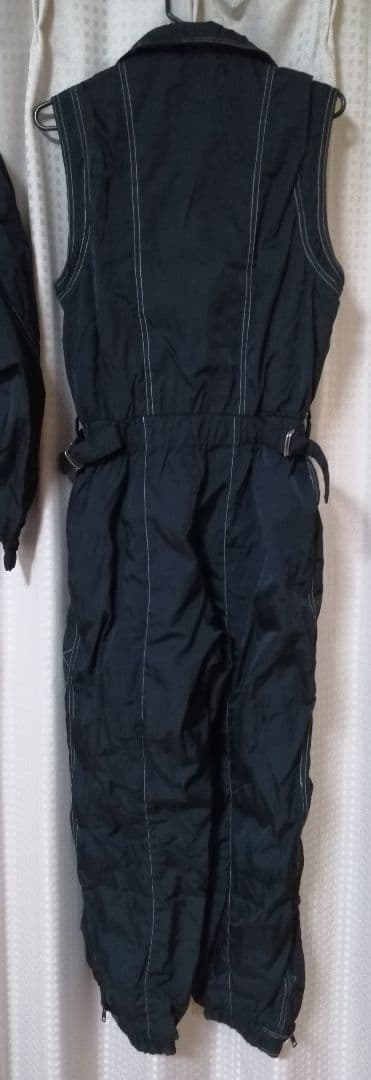 ノースリーブ ジャンプスーツ つなぎ&ジャンパーセット フード付き