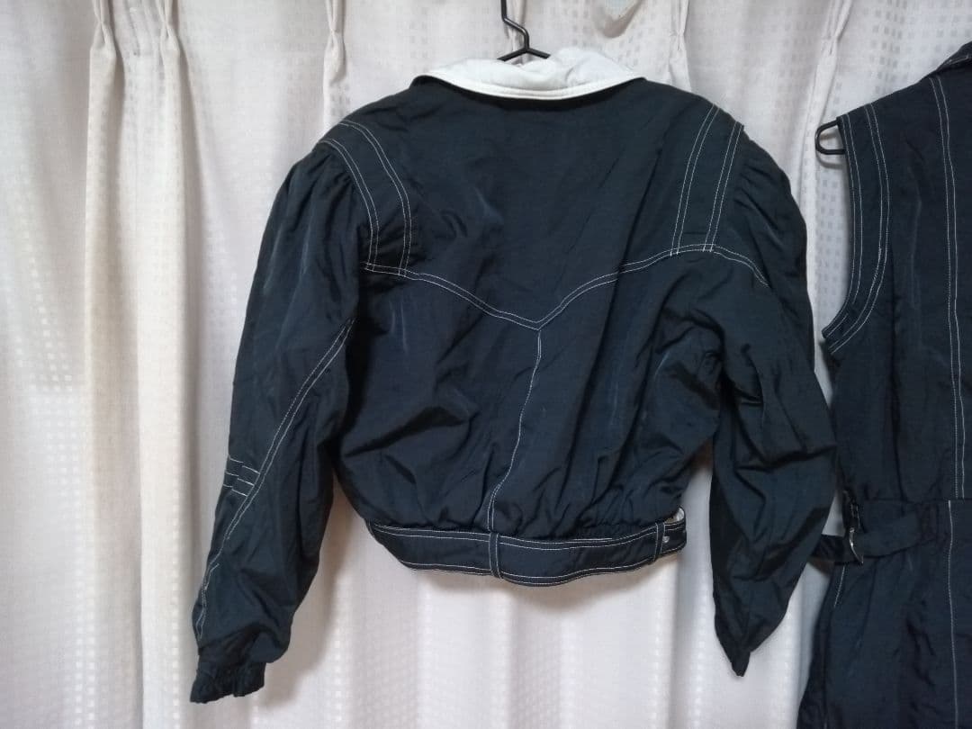 ノースリーブ ジャンプスーツ つなぎ&ジャンパーセット フード付き