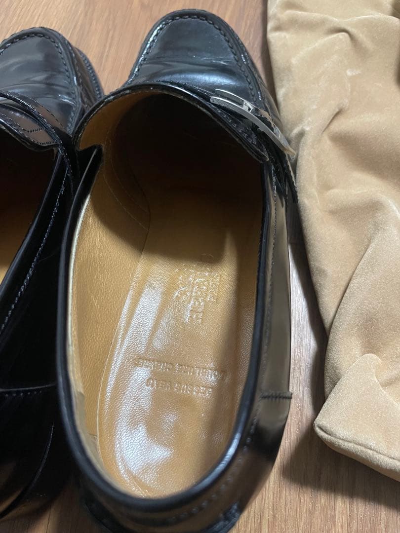 エルメス　ローファー　革靴　ヴィンテージ
