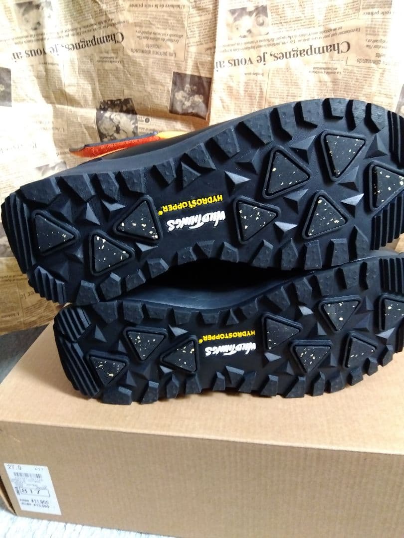 WILD THINGS スノーブーツ オレンジ/ブラック　27㌢