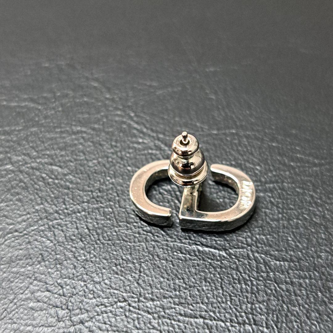 美品 DIOR ディオール ピアス petit CD ミニスタッド シルバー