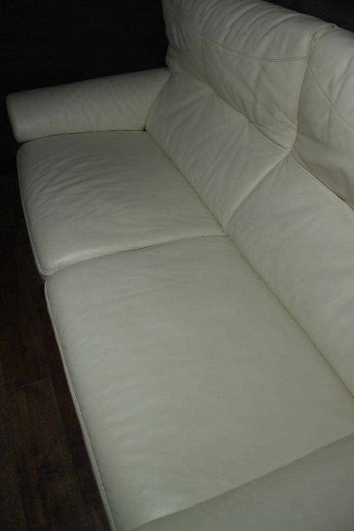 首都圏送無料〜ACTUS SHUL 総本革　3人掛け　超極上　当時35万　ソファ