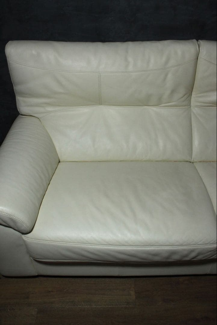 首都圏送無料〜ACTUS SHUL 総本革　3人掛け　超極上　当時35万　ソファ