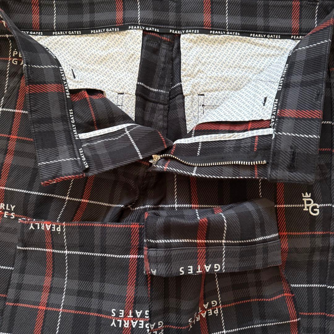 現行モデル　限定品　パーリーゲイツ　パンツ　M〜L相当　チェック　黒　原英莉花