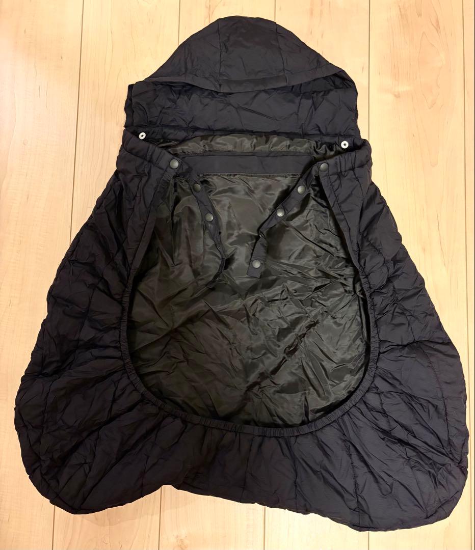 美品 ノースフェイス ベビーシェルブランケット ブラック