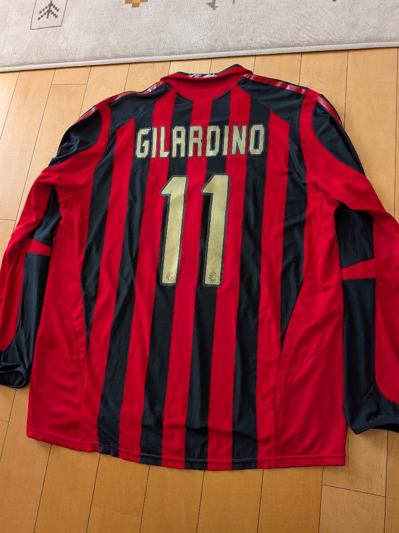 adidas05/06ミランCLモデル長袖ユニフォームNo.11ジラルディーノ