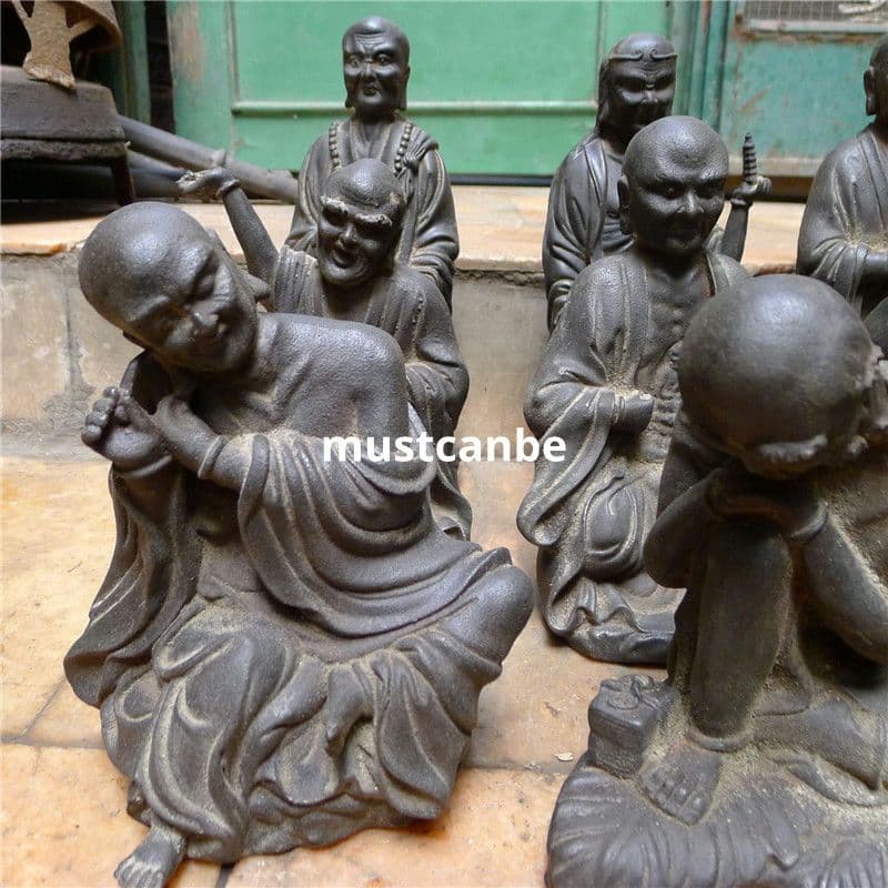 鉄製 仏像 十八羅漢像 茶室 博古架 仏堂 工芸品 置物
