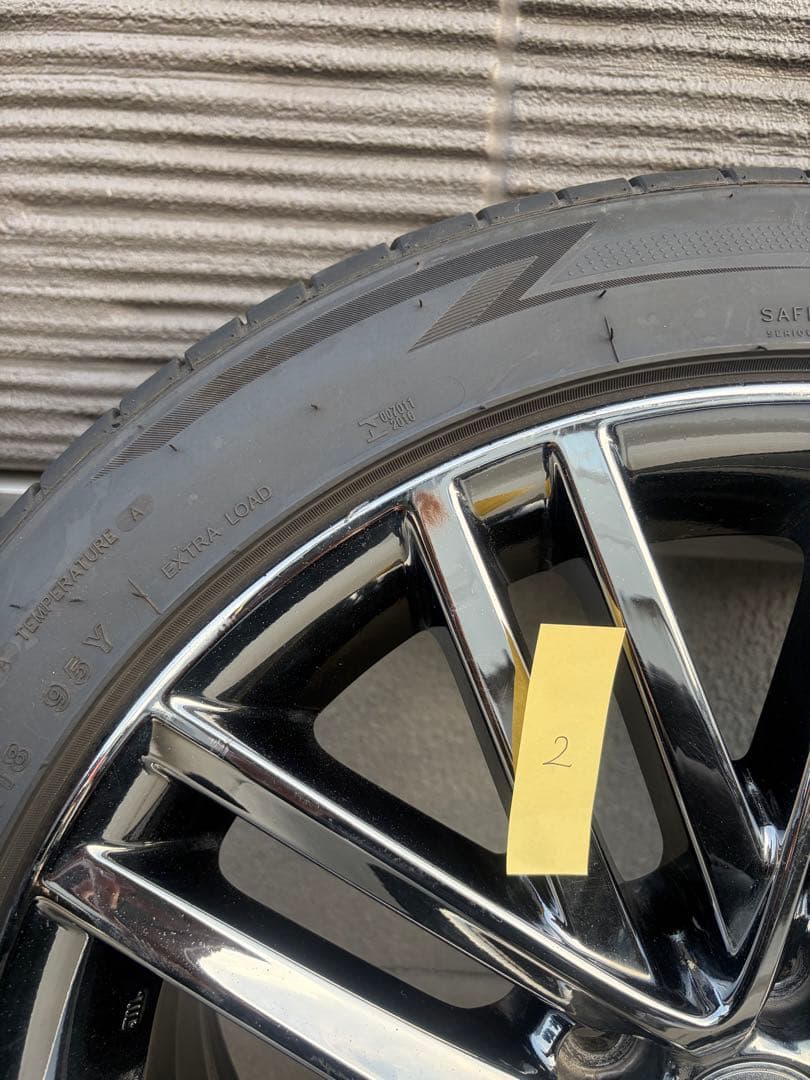 【人気】210系クラウン　純正オプション　スパッタリング　18インチ　4本