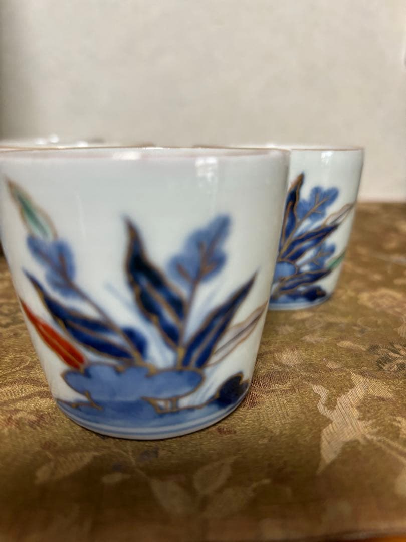 江戸時代古伊万里小ぶり蕎麦猪口５個