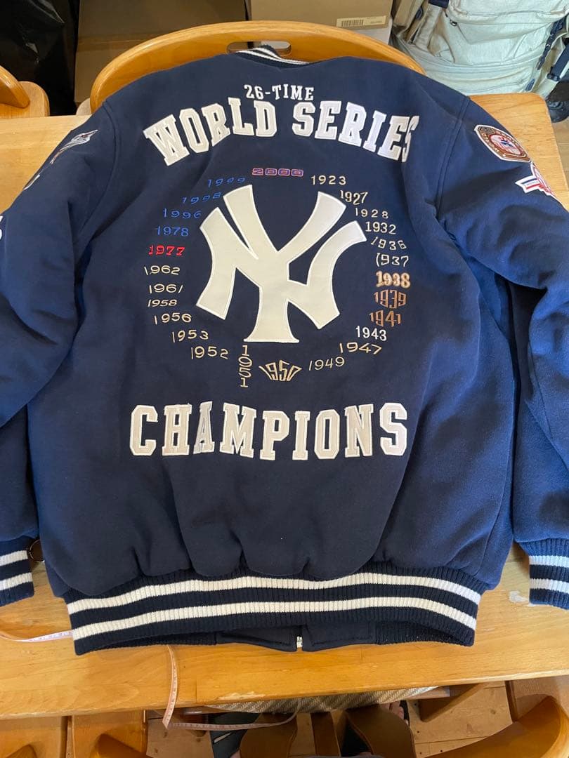 ニューヨークヤンキース　ワールドシリーズ スタジャン M 26回記念ジャケット