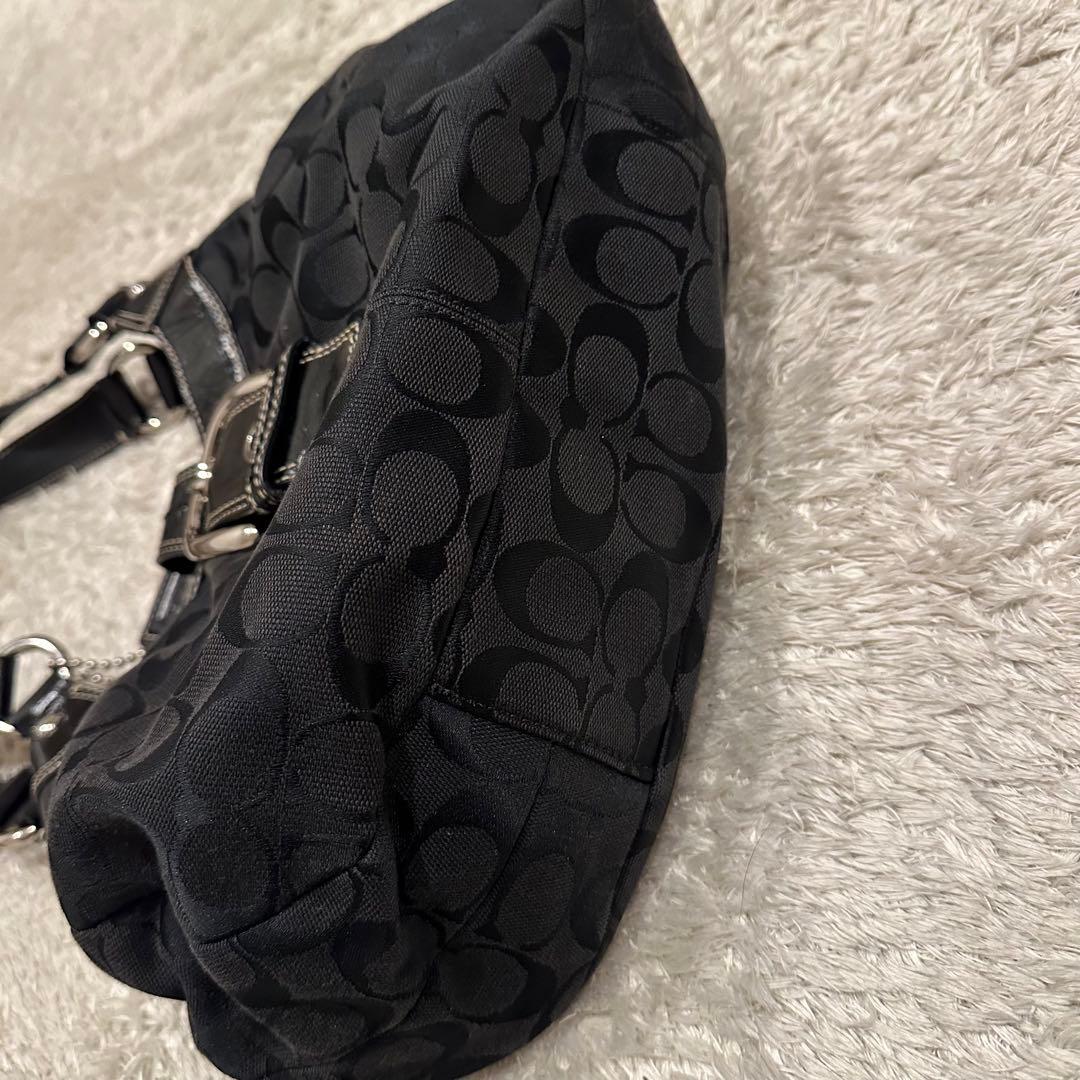 COACH コーチ　シグネチャー　ソーホー　ハンドバッグ　トート　総柄　レザー