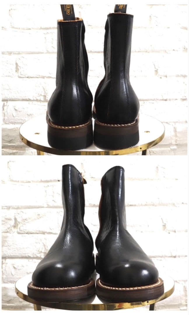 未使用 ローリングダブトリオ キャスパー 8 26cm ホースハイド 茶芯 黒