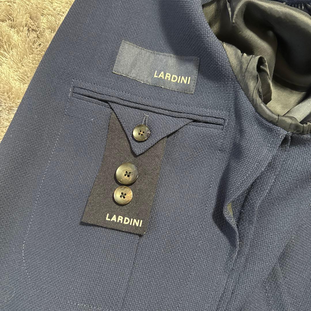 LARDINI ネイビー ビジネスジャケット
