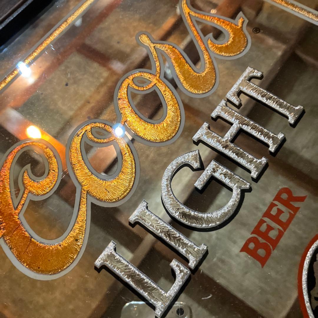 Coors Light パブミラー　1980年代に購入