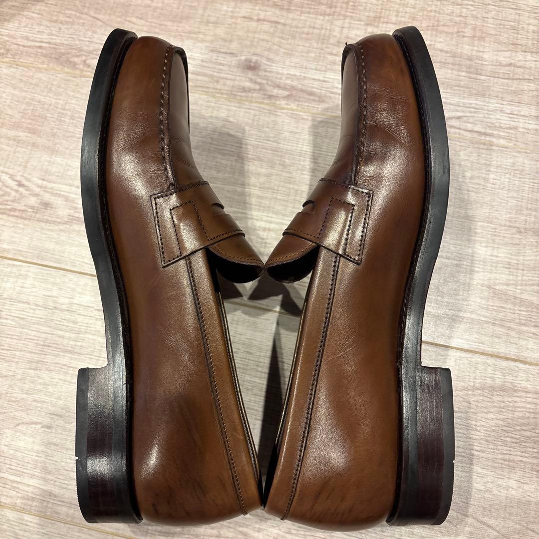 CARMINA ブラウンレザー ローファー7 2/1