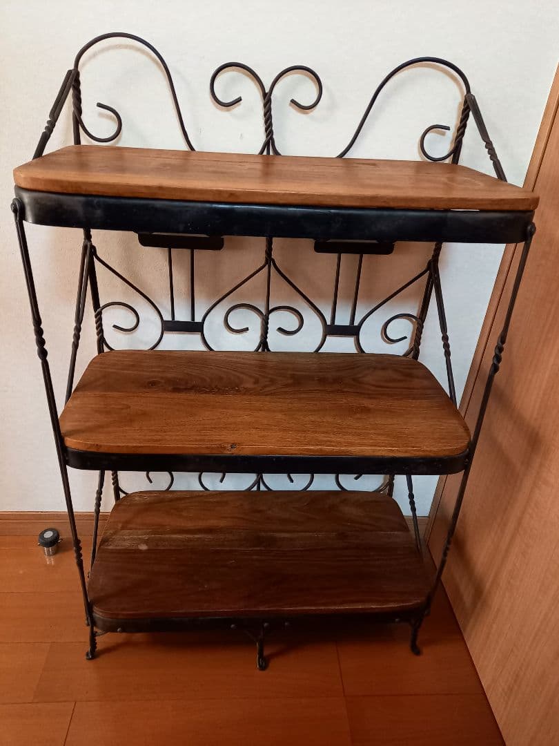 アイアン 棚 3段 猫足