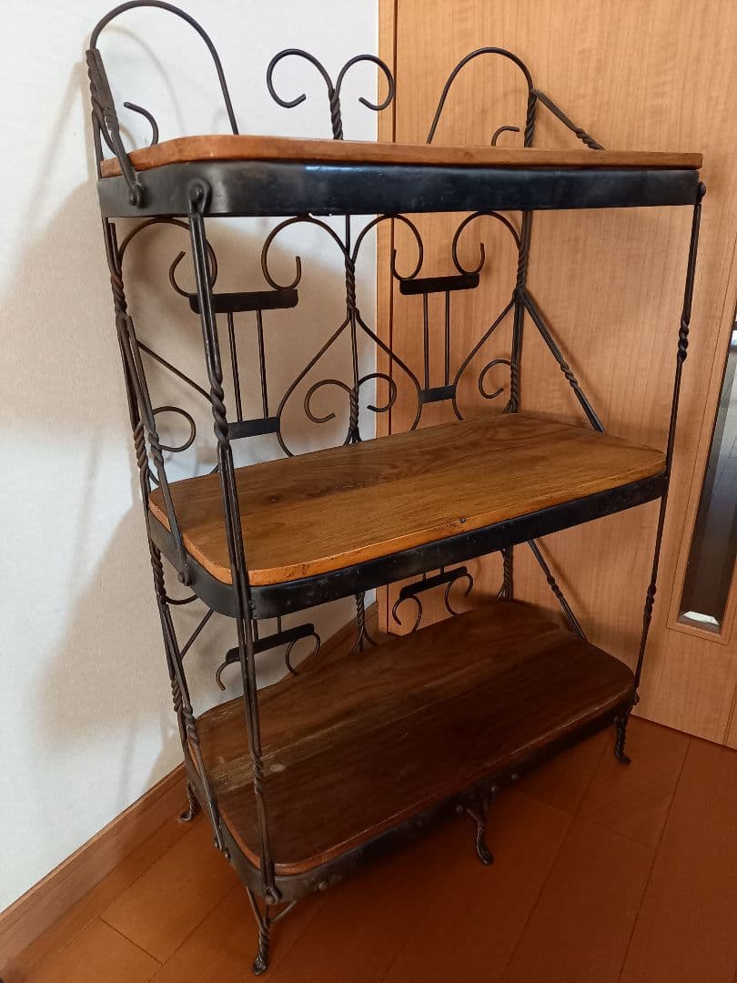 アイアン 棚 3段 猫足