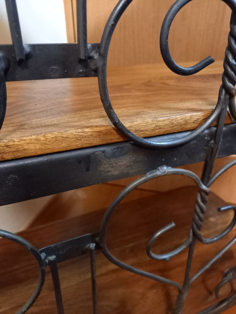 アイアン 棚 3段 猫足