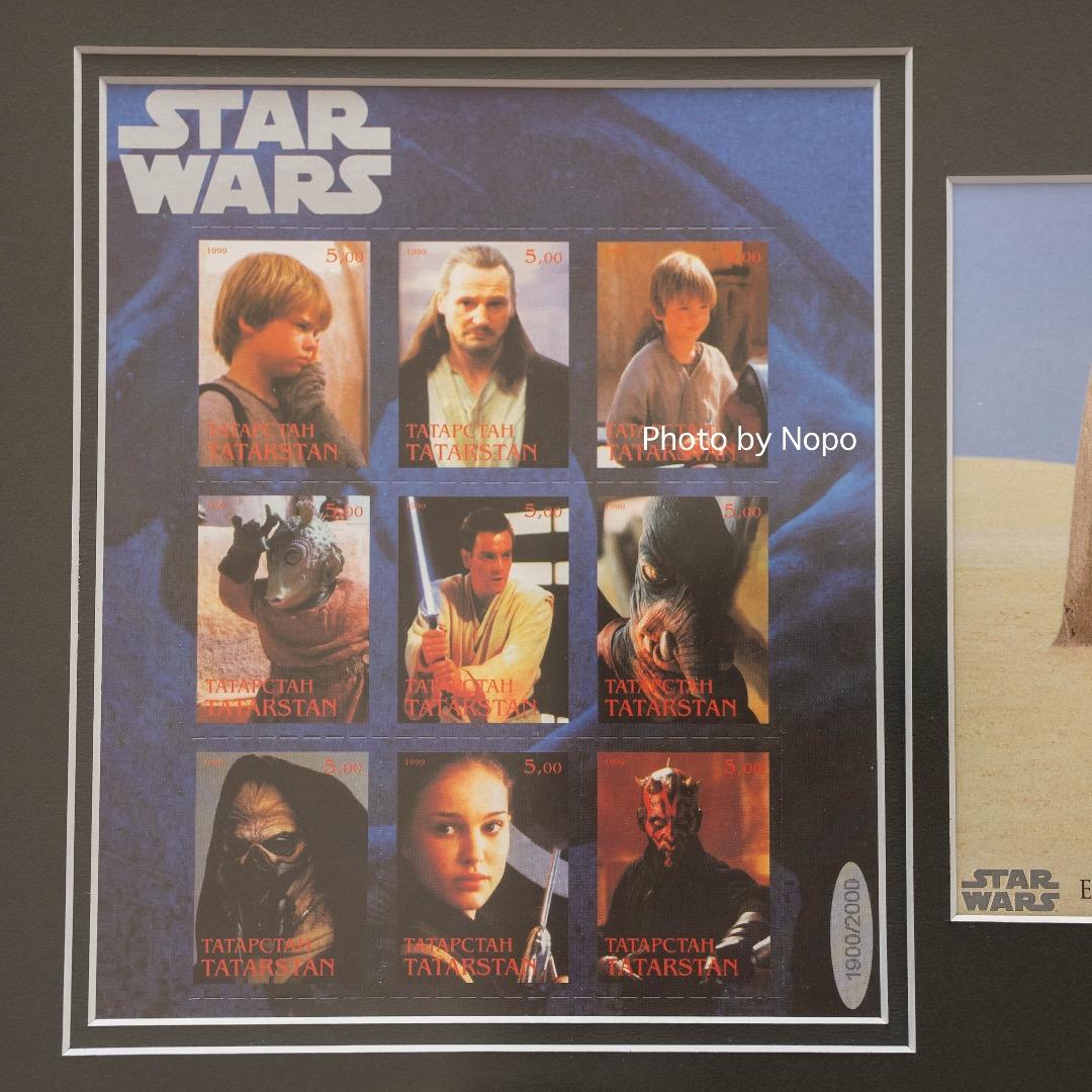 【レア】スターウォーズ エピソード1　額装切手シート starwars 洋画映画