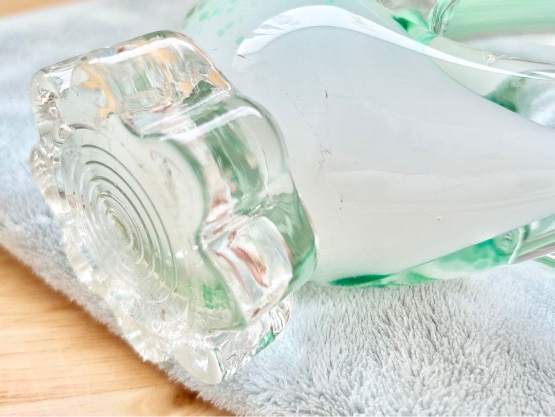 ヴェネチア ベネチア グラス ガラス工芸 swan 白鳥 スワン オブジェ 置物