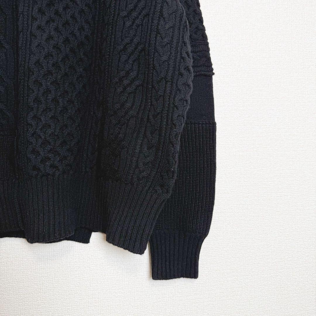 sacai サカイ パッチワークニット　再構築ニット