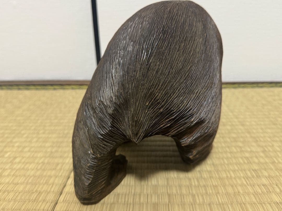 熊　木彫り　アイヌ　北海道