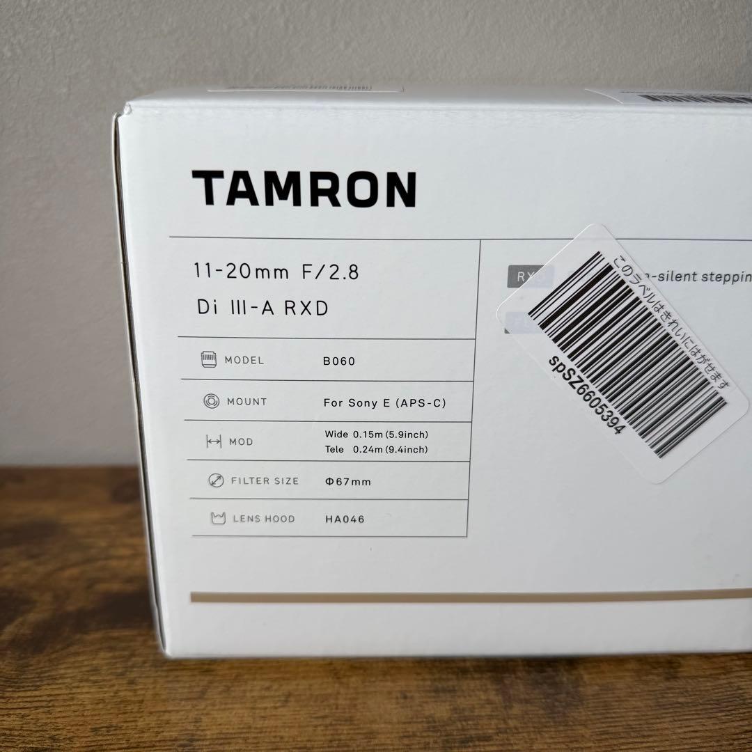【良品】TAMRON 11-20mm F/2.8 Di III-A RXD