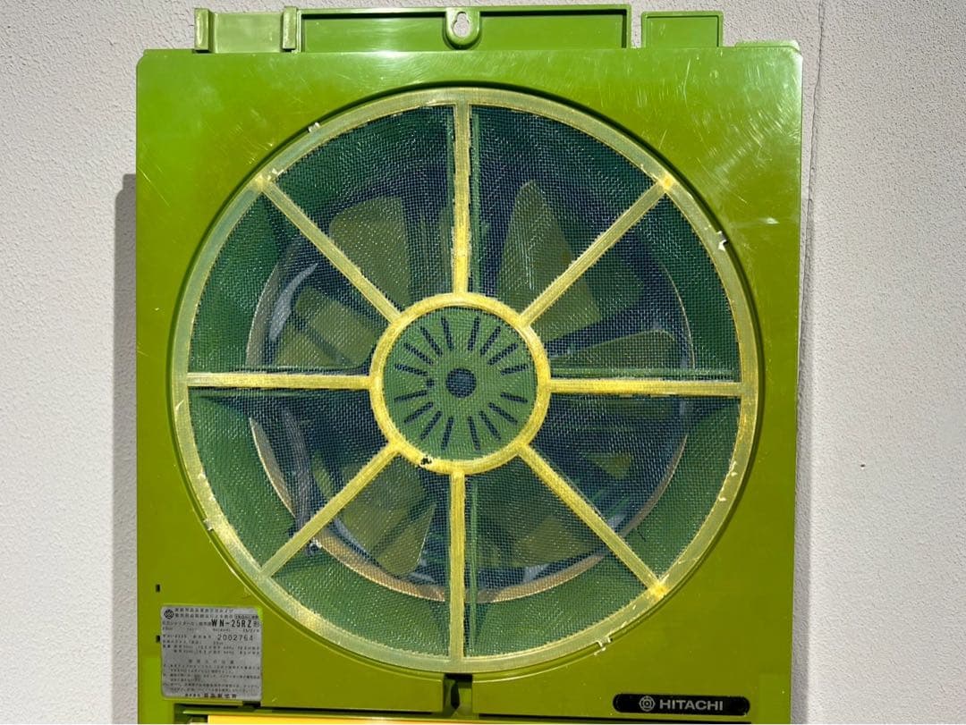 縦型 窓用換気扇 当時物 扇風機 緑 インテリア 昭和レトロ レトロポップ