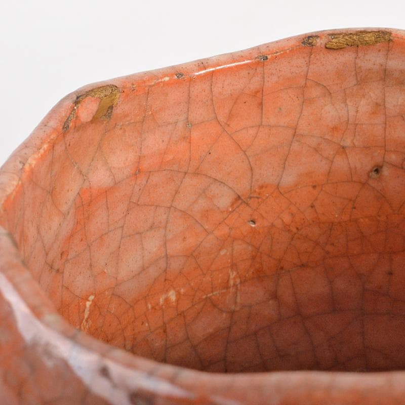 茶道具　楽吉左衛門　赤筒楽茶碗　共箱　M　R7086