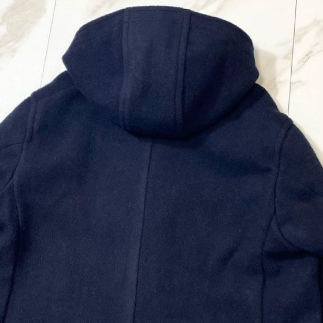 【希少44サイズ 美品2way】ダントン ウールモッサ フーデットコート ロング