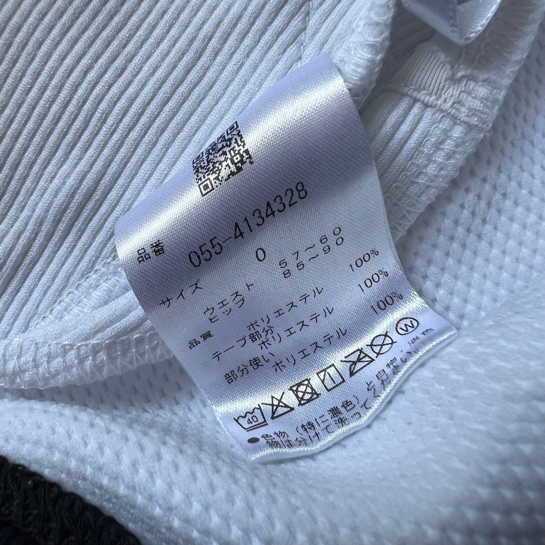 パーリーゲイツ　セットアップ　白×青　ポロシャツ　スカート　ゴルフ　総柄　ロゴ