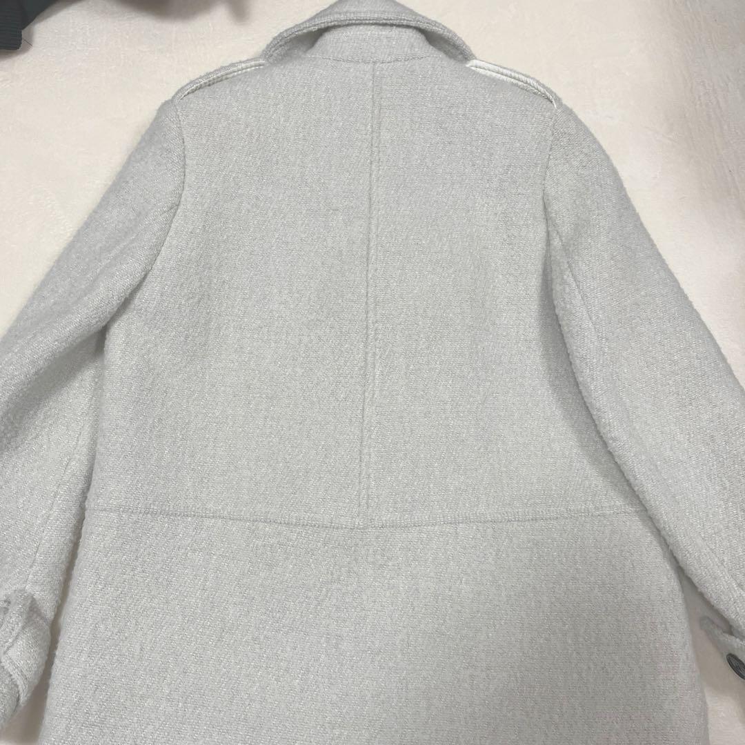 ほぼ未使用【ZARA】ウール混ブークレコートZW Collection XS