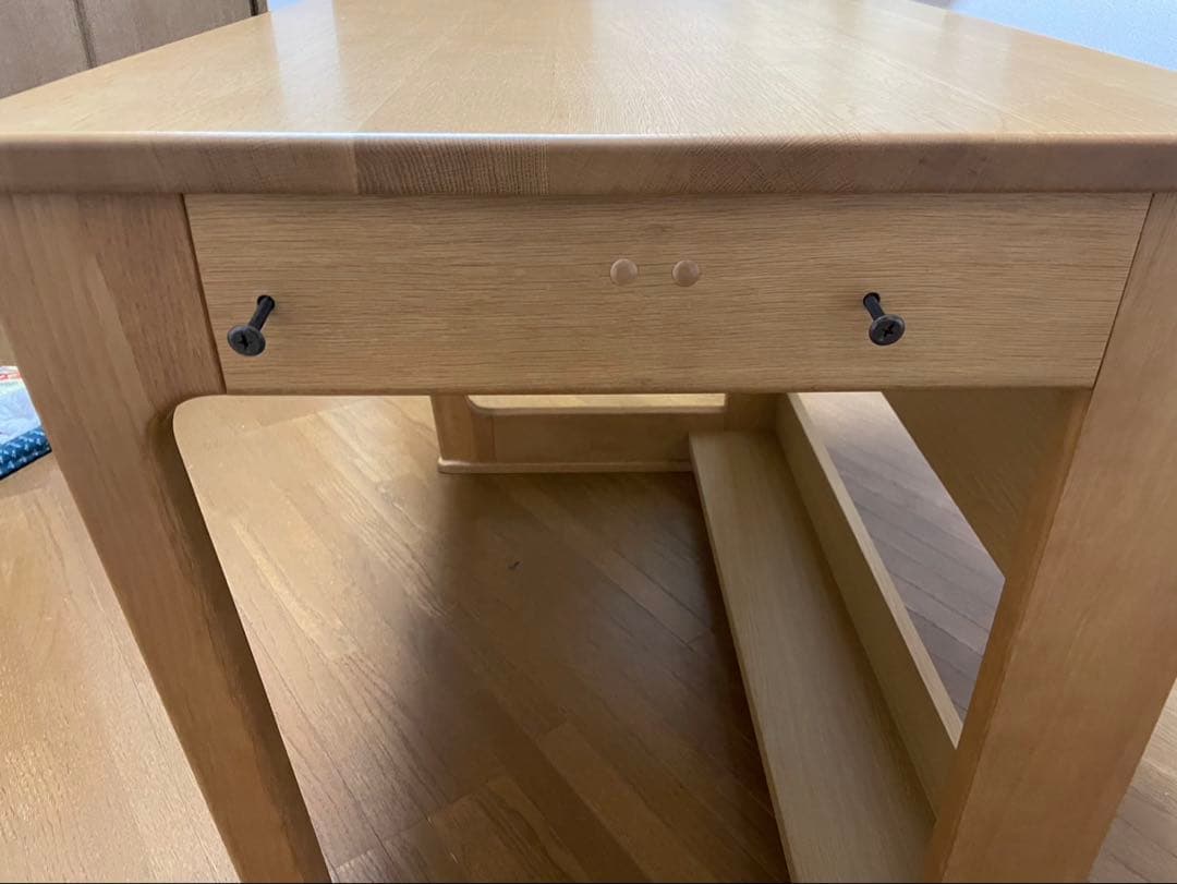 出品者送料負担　イトーキ学習机 天然木　ウッド　木製